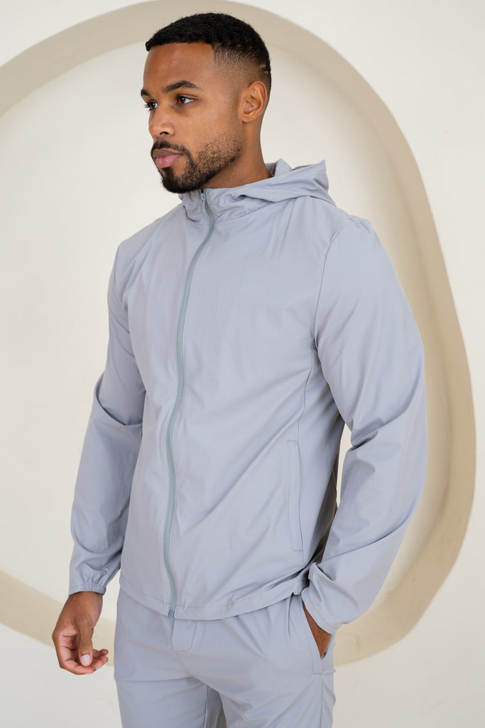 Veste coupe-vent technique haut de gamme - Gris