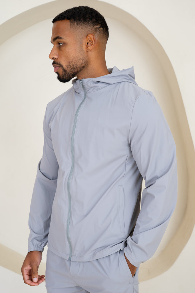 Veste coupe-vent technique haut de gamme - Gris