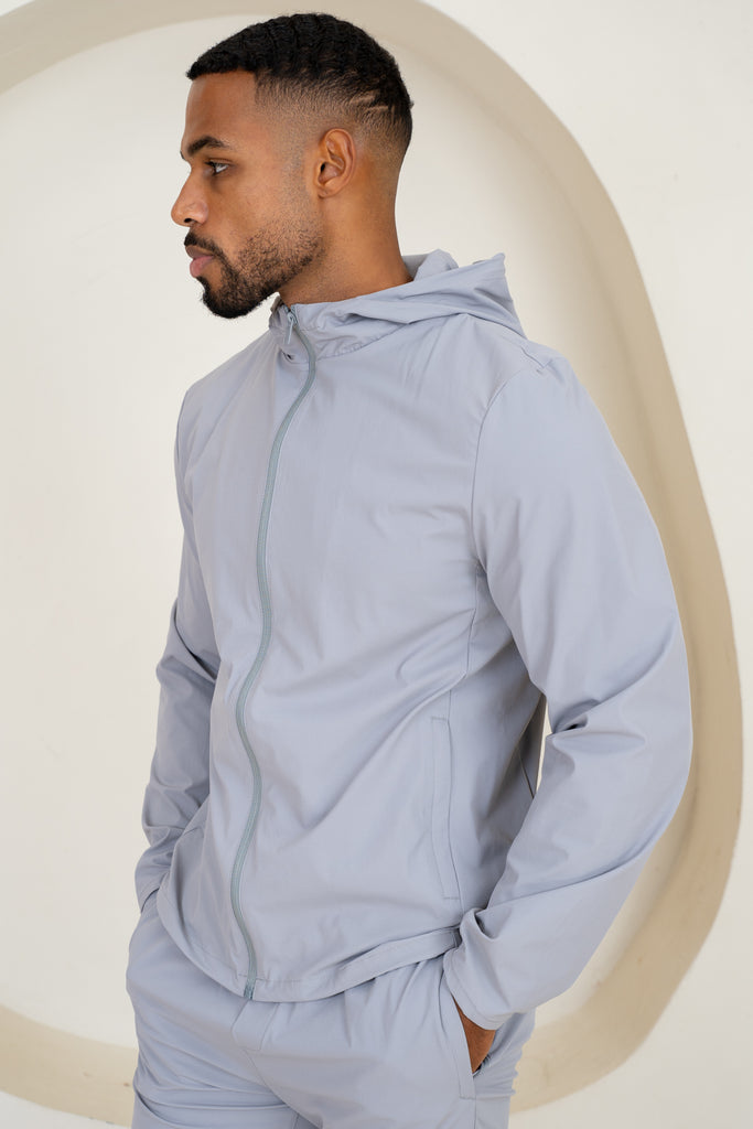 Veste coupe-vent technique haut de gamme - Gris