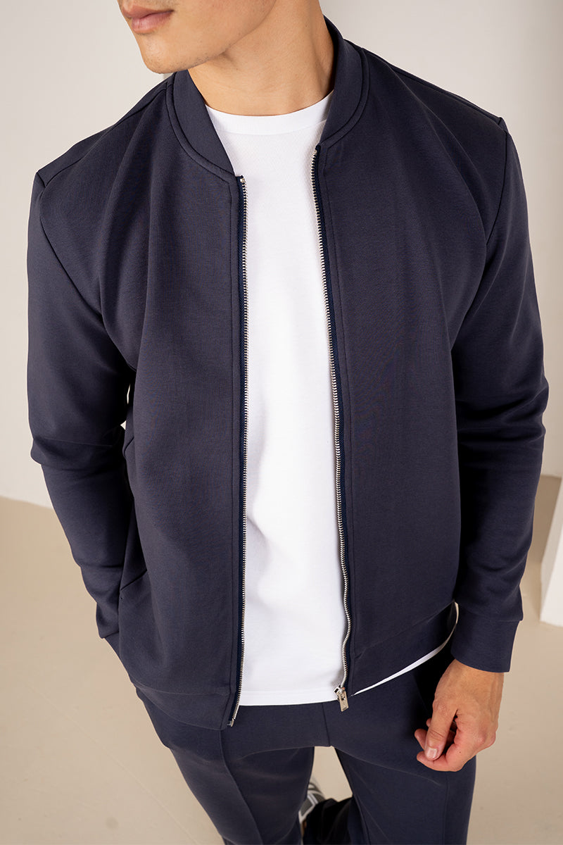 Soft Scuba Bomber Jacket - Navy