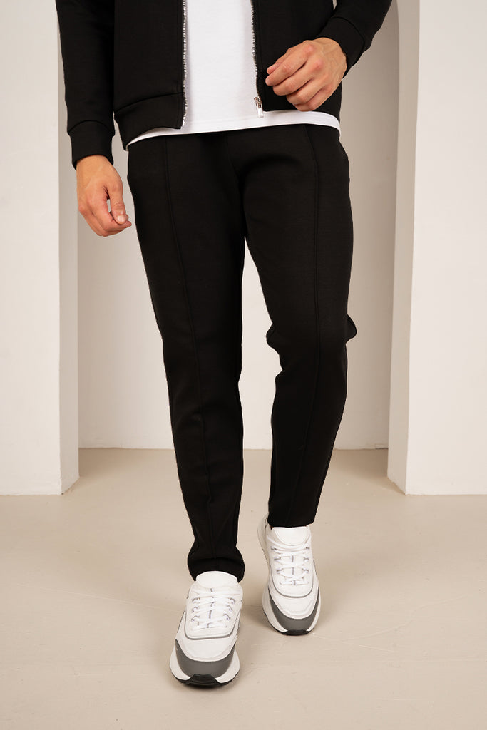 Soft Scuba Pintuck Jogger - Black