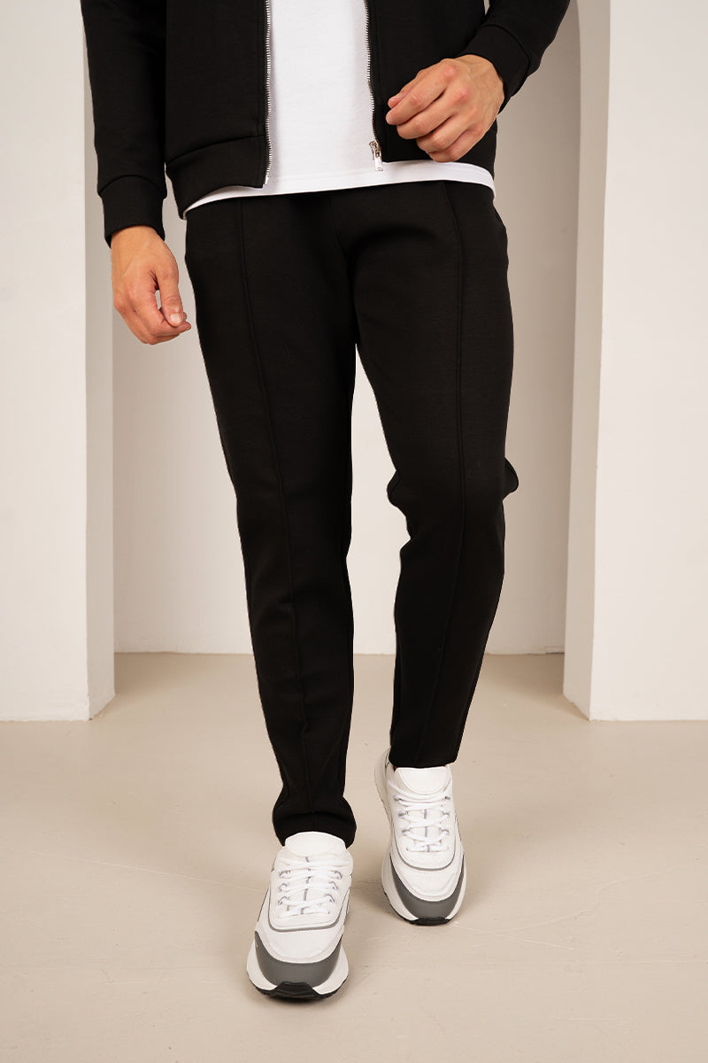 Soft Scuba Pintuck Jogger - Black