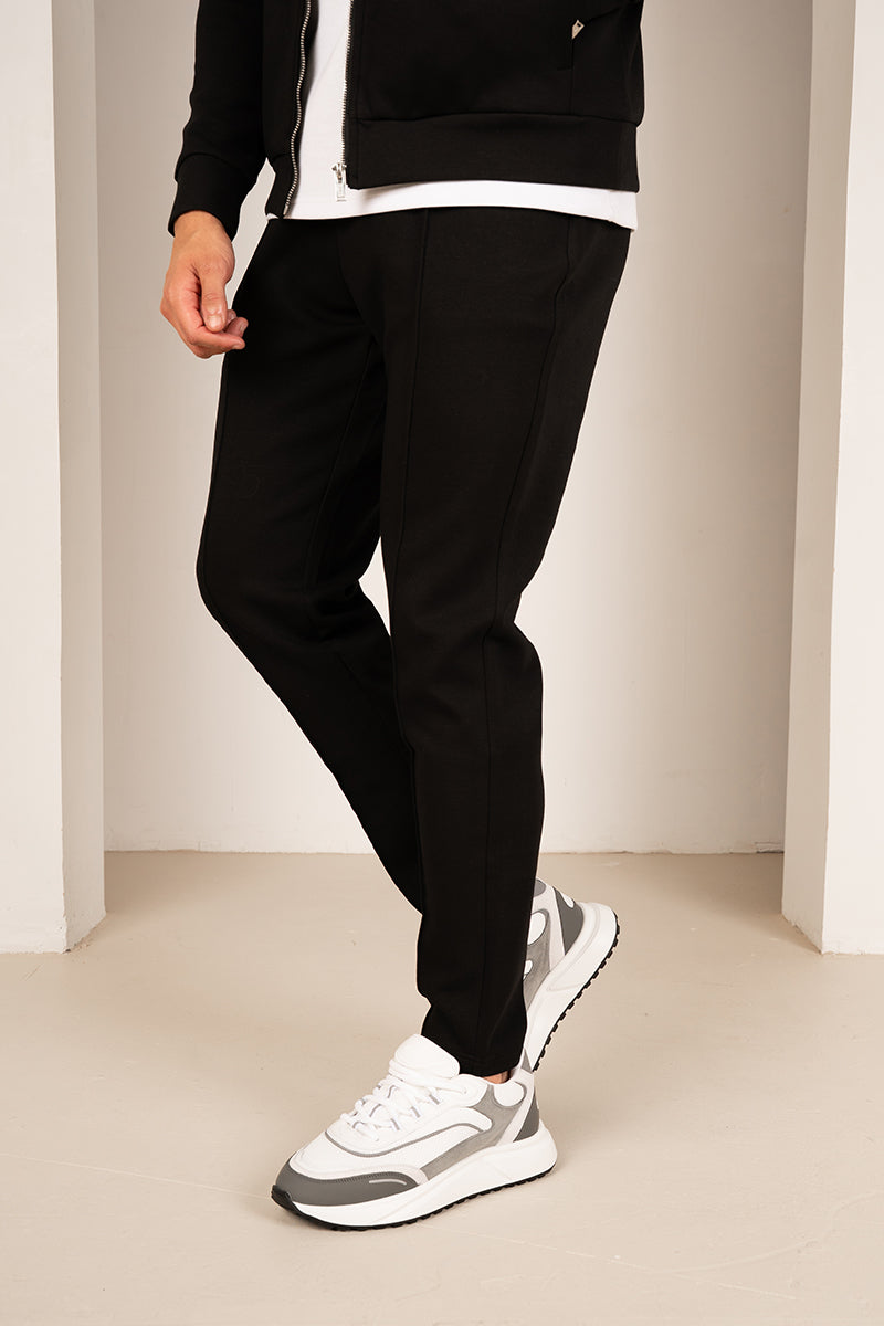 Soft Scuba Pintuck Jogger - Black