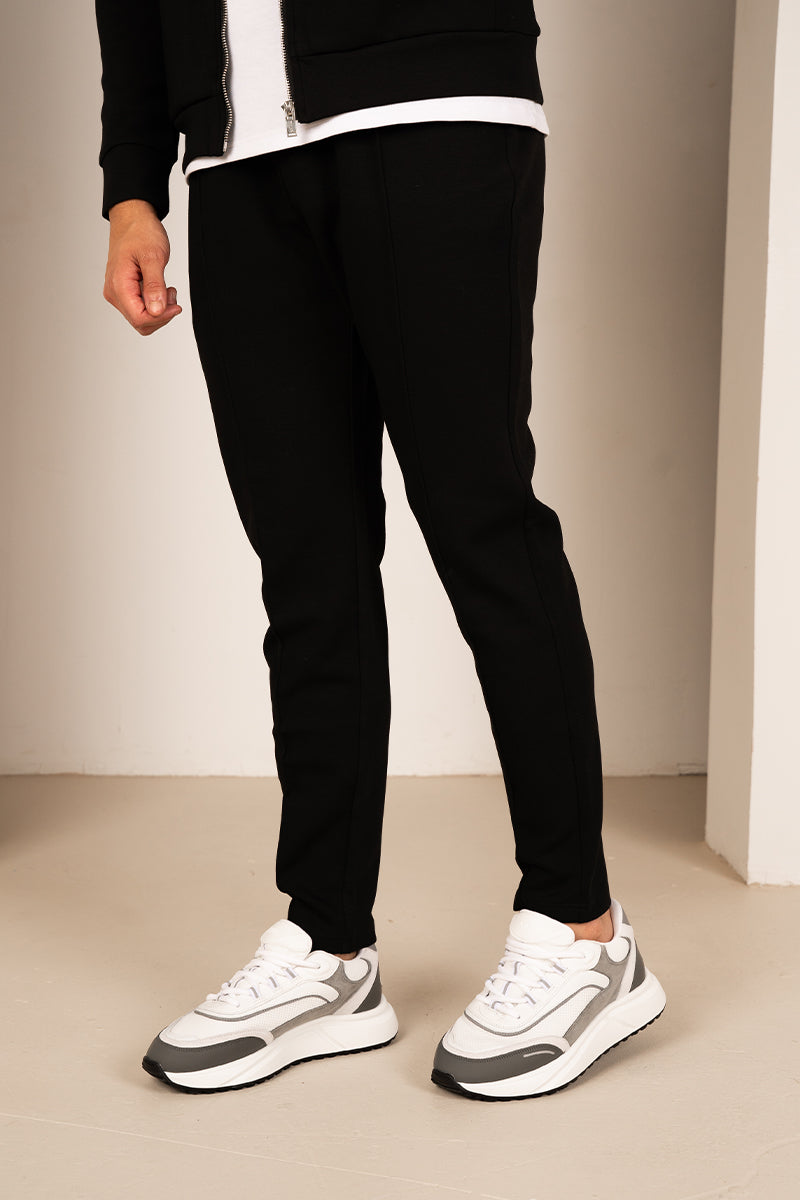 Soft Scuba Pintuck Jogger - Black