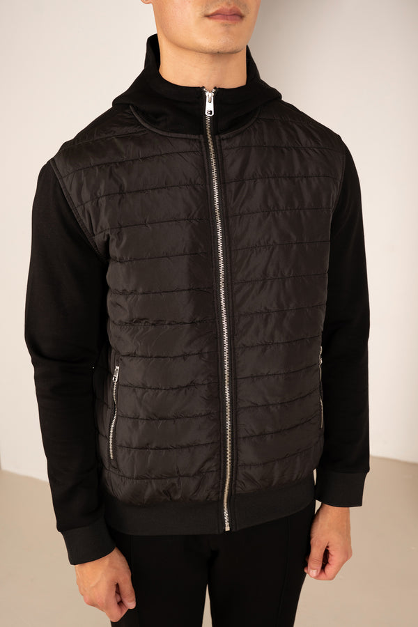 Pintuck Interlock Jogger - Black