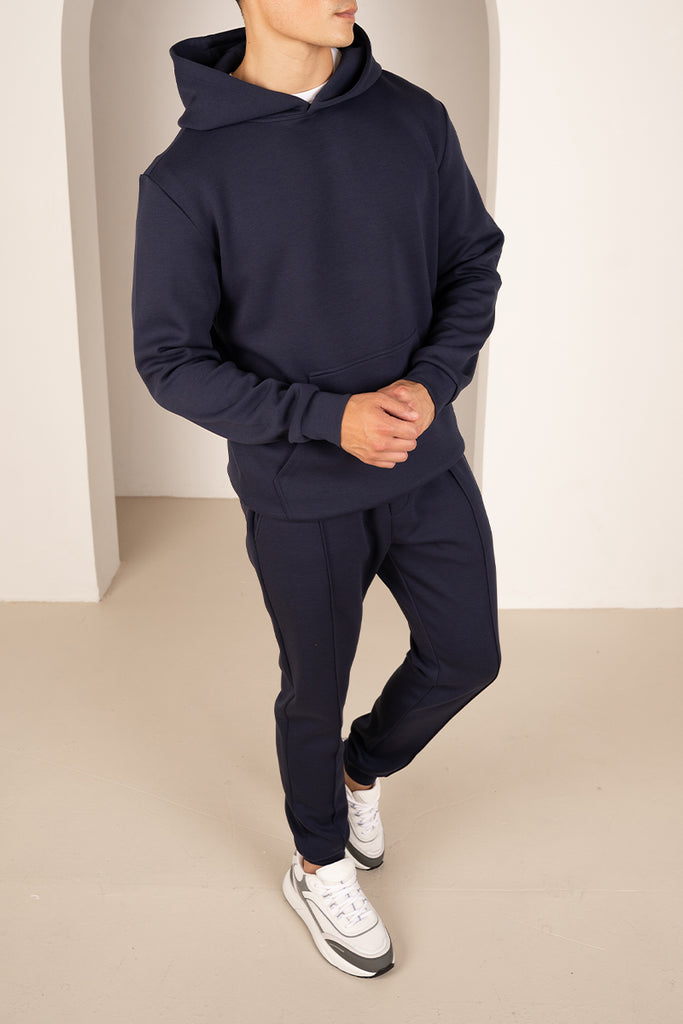 Essential Scuba Hoodie and Joggers Set - 2 Colours (Navy and Grey) - 2 Pack