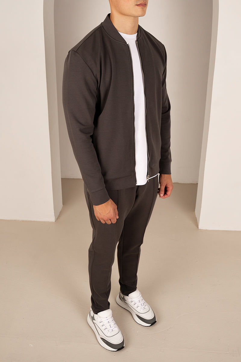 Soft Scuba Pintuck Jogger - Charcoal