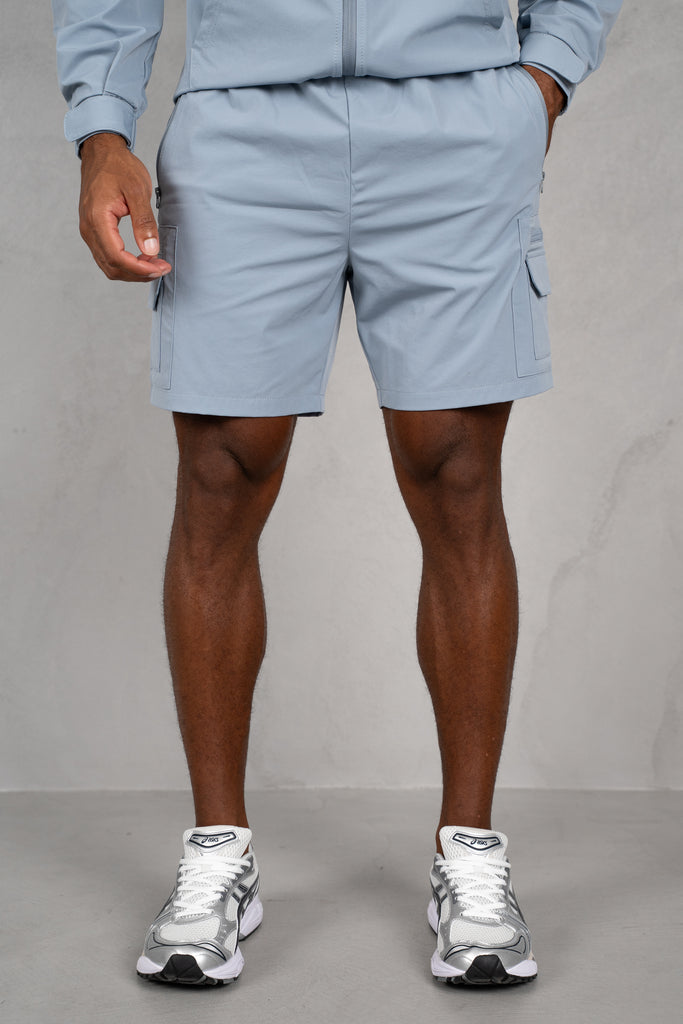 Brushed Tech Shorts - Pastel Blue