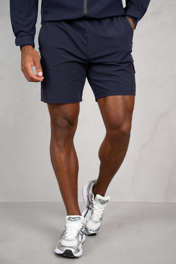 Brushed Tech Shorts - Navy