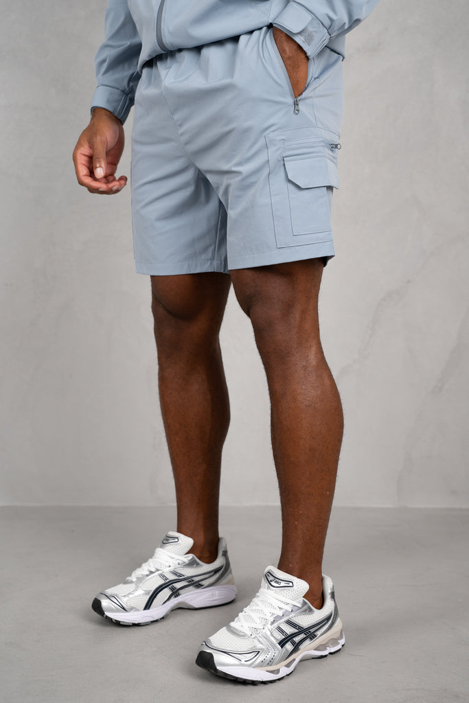 Brushed Tech Shorts - Pastel Blue