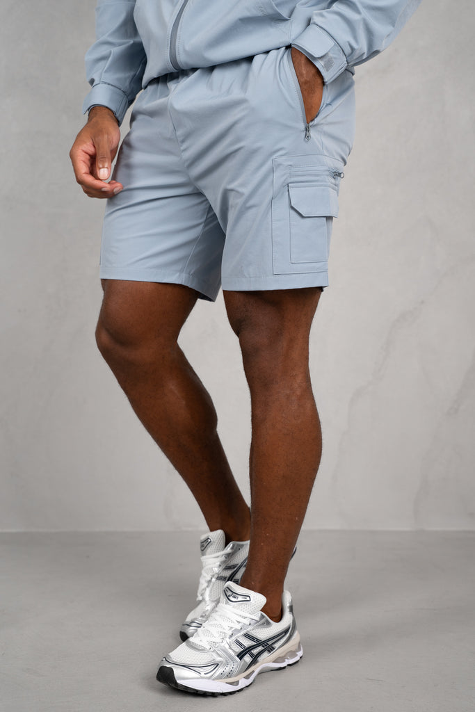Brushed Tech Shorts - Pastel Blue