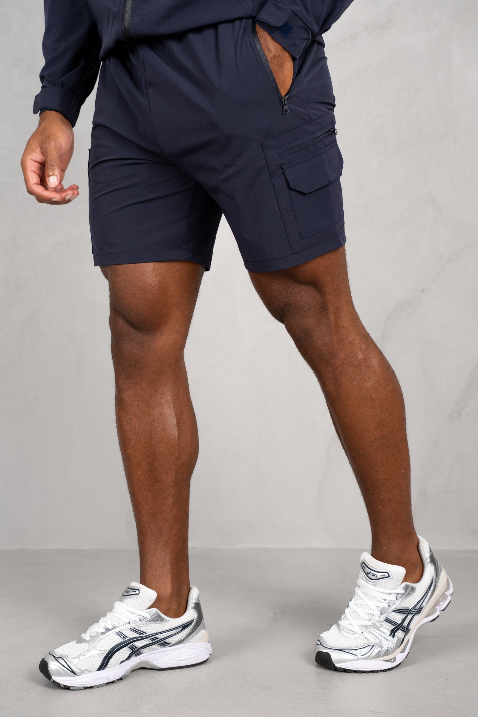 Brushed Tech Shorts - Navy
