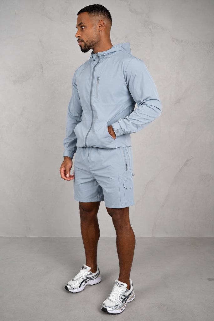 Brushed Tech Shorts - Pastel Blue