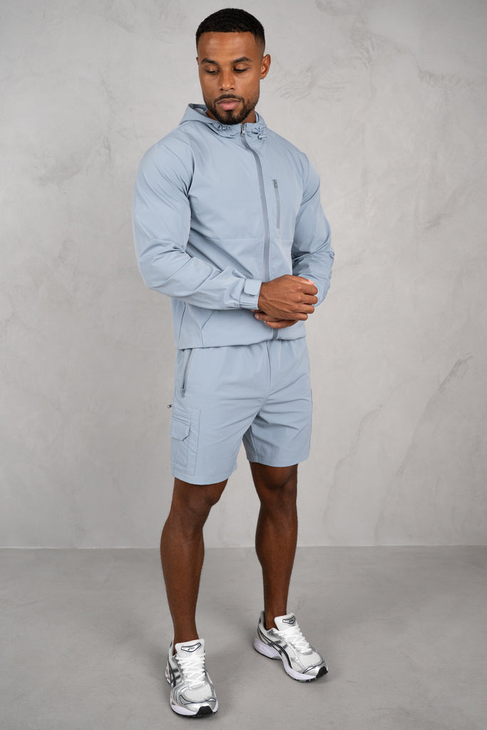 Brushed Tech Shorts - Pastel Blue