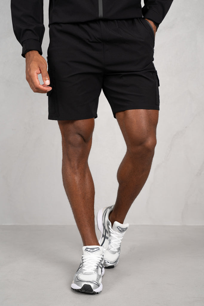 Brushed Tech Shorts - Black