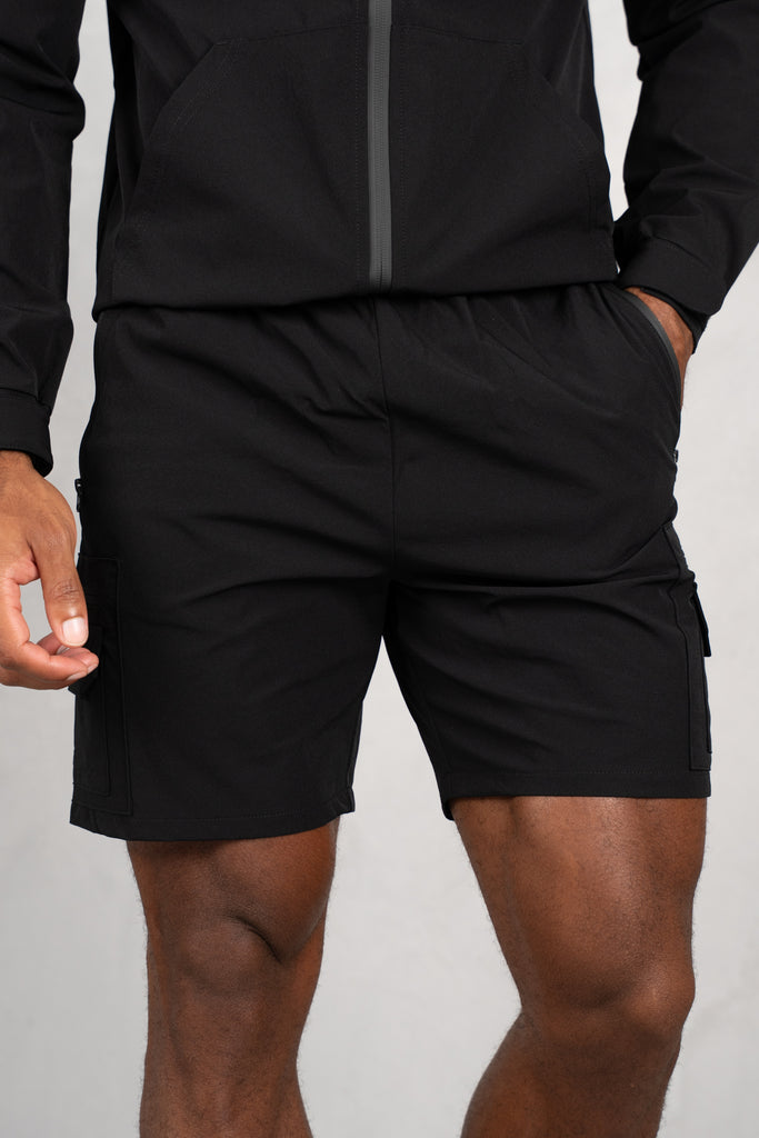 Brushed Tech Shorts - Black