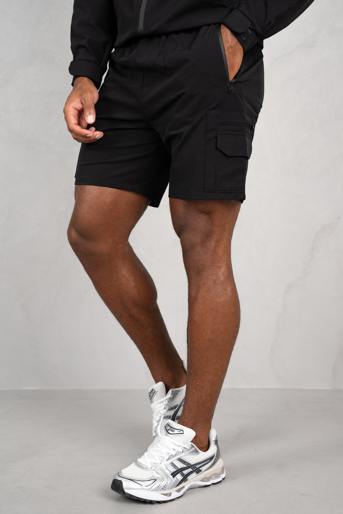 Brushed Tech Shorts - Black