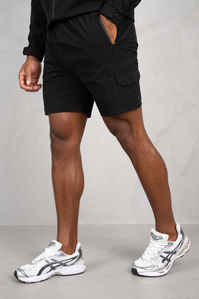 Brushed Tech Shorts - Black