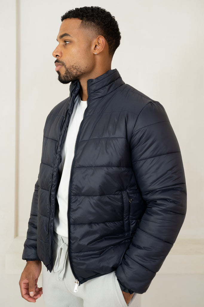 Veste matelassée en duvet - Marine