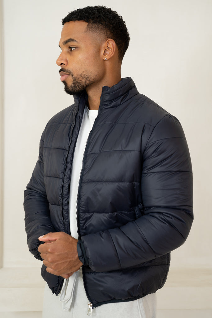 Veste matelassée en duvet - Marine