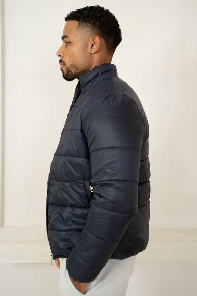 Veste matelassée en duvet - Marine