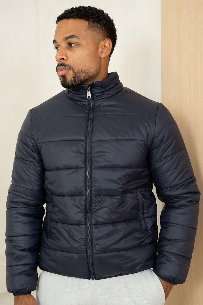 Veste matelassée en duvet - Marine