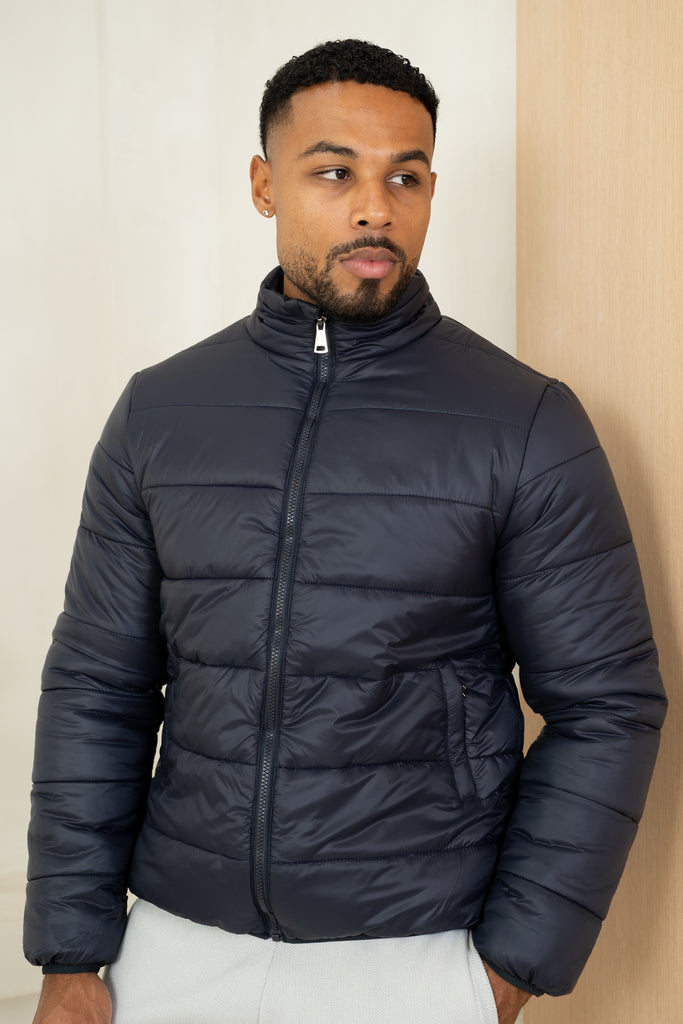 Veste matelassée en duvet - Marine