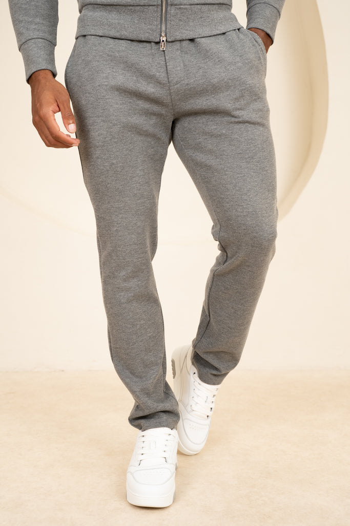 Scuba Marl Zip-Up Jogger - Grey Marl