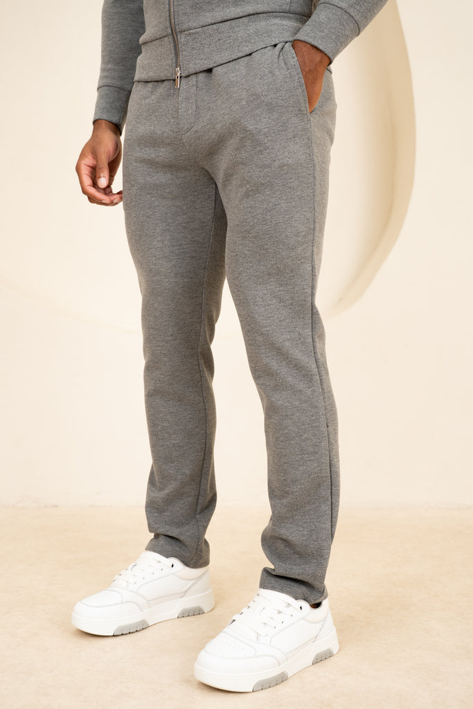 Scuba Marl Zip-Up Jogger - Grey Marl