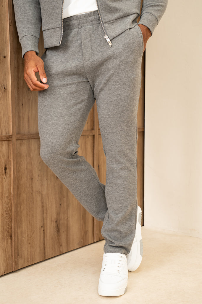 Scuba Marl Zip-Up Hoodie - Grey Marl