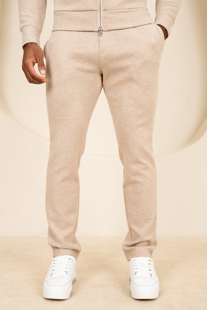 Scuba Marl Zip-Up Jogger - Stone Marl