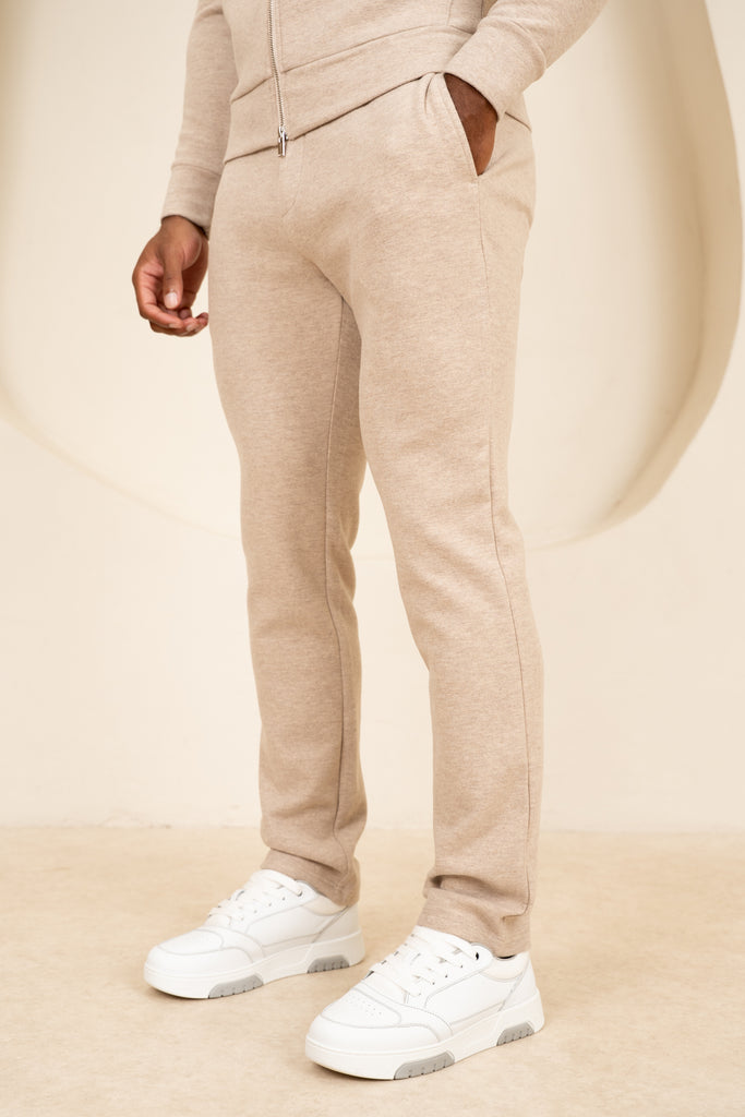 Scuba Marl Zip-Up Jogger - Stone Marl