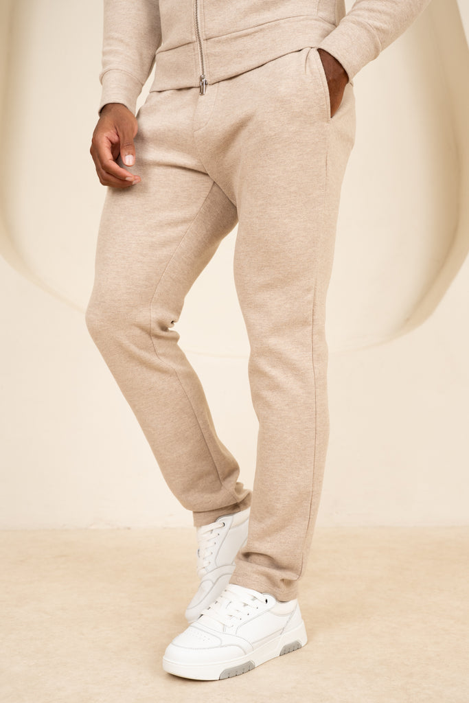 Scuba Marl Zip-Up Jogger - Stone Marl