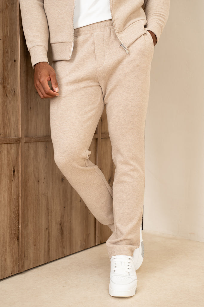 Scuba Marl Zip-Up Jogger - Stone Marl