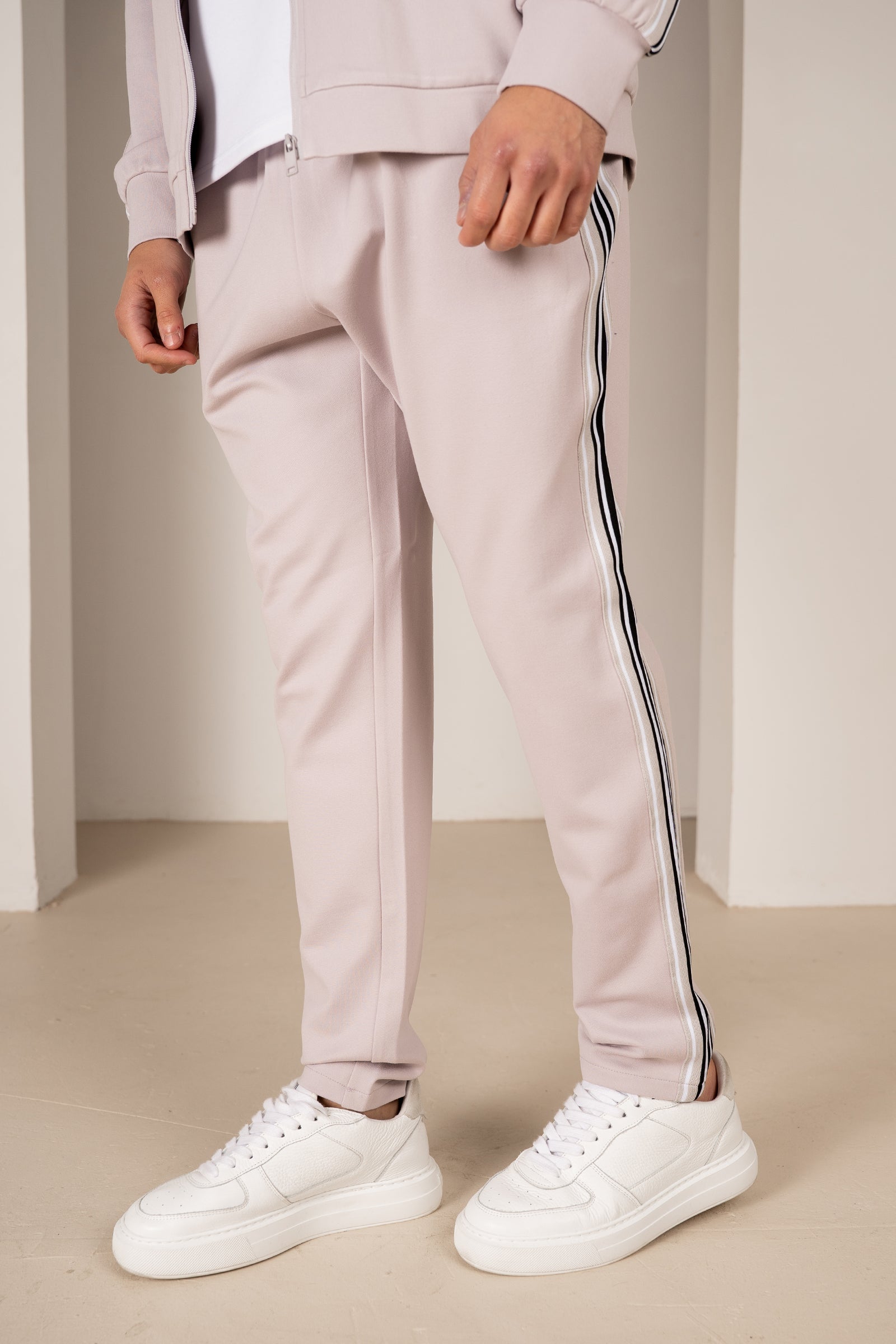 Side Stripe Pants - Grey