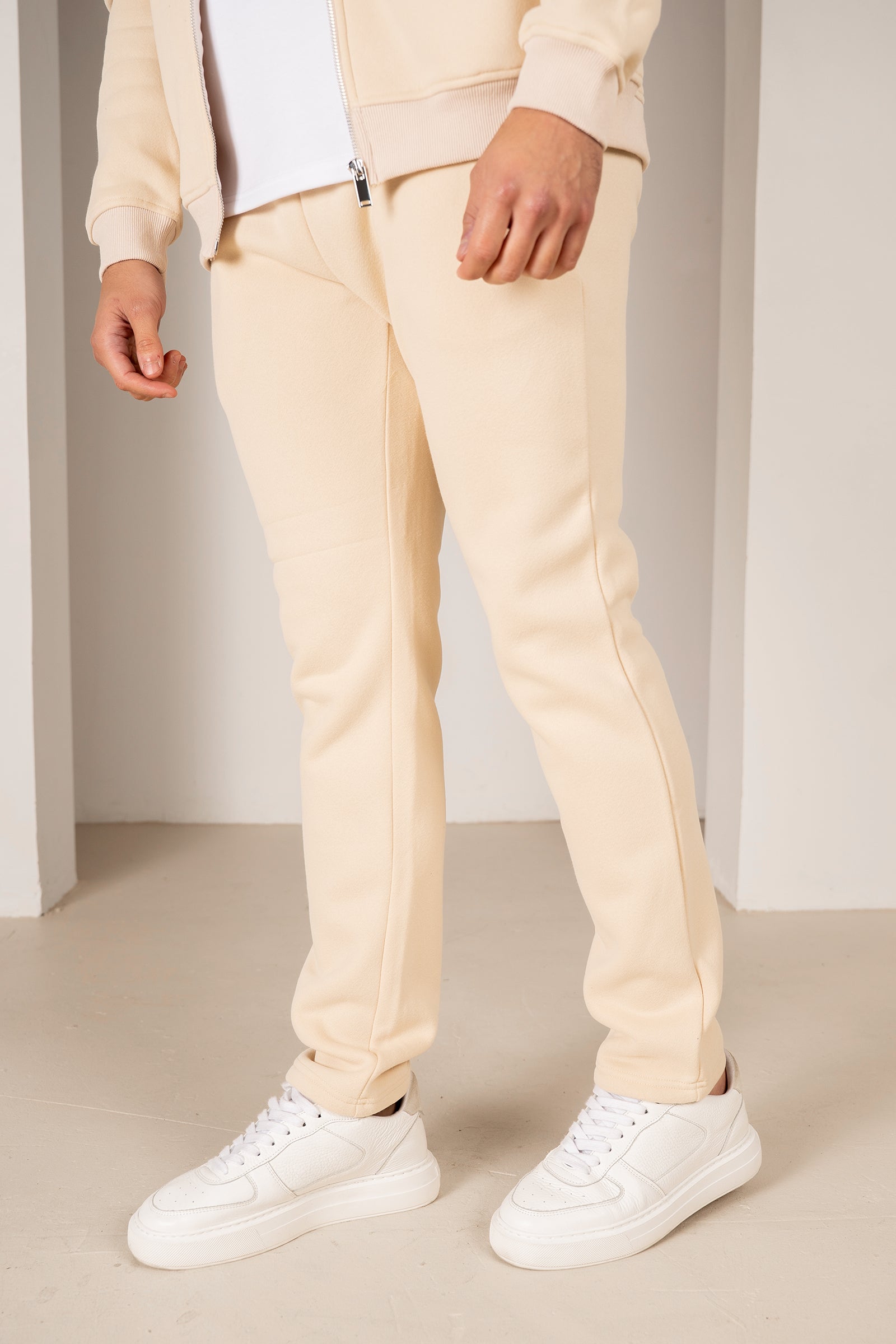 (Different leg length version) Premium Luxe Straight Leg Jogger - Stone