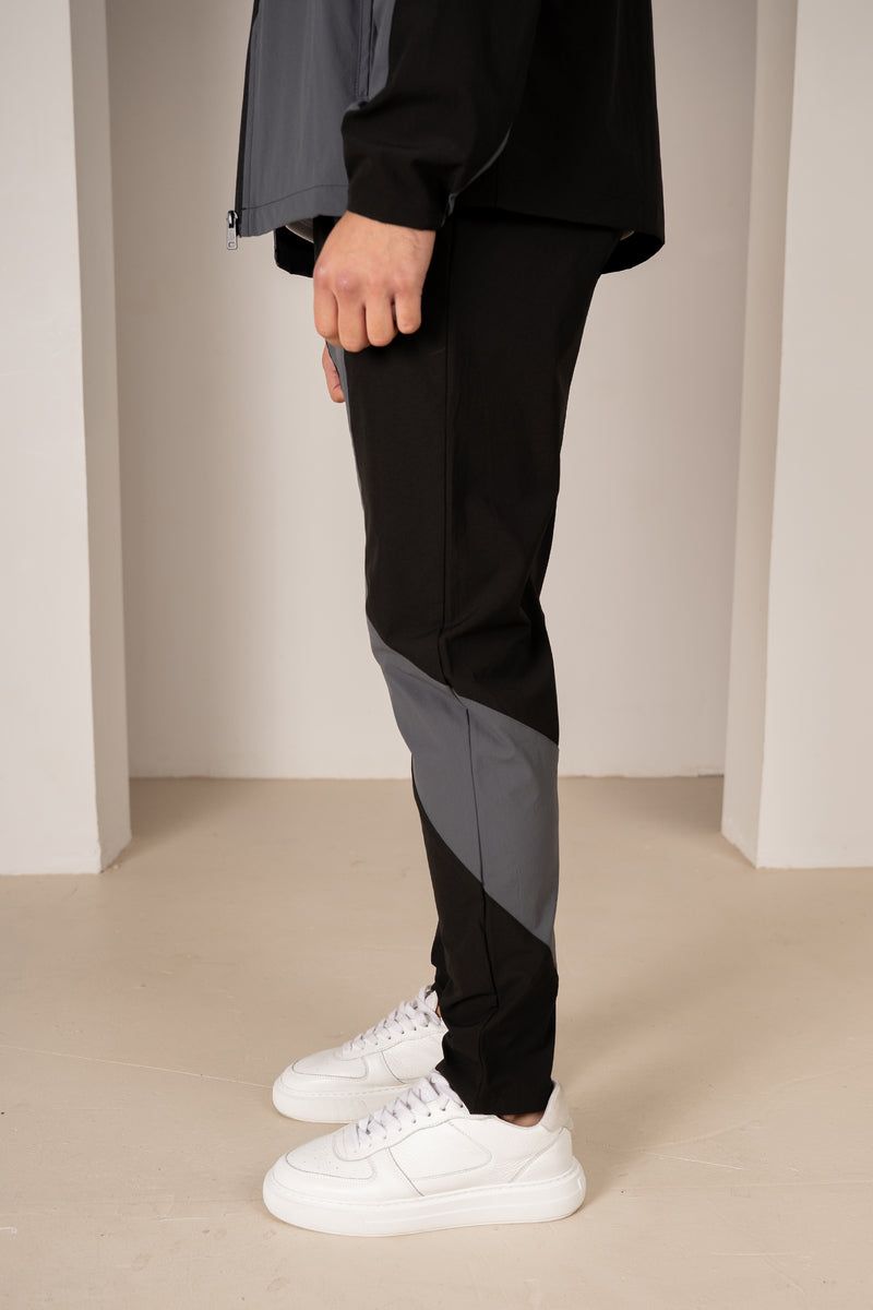 Premium Technical V2 Panelled Pants - Black