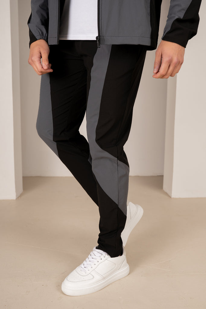 Premium Technical V2 Panelled Pants - Black