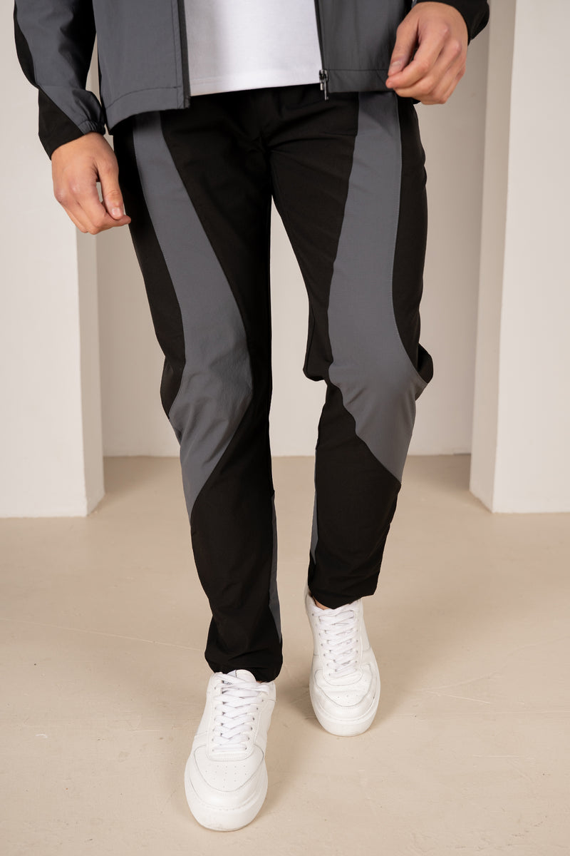 Premium Technical V2 Panelled Pants - Black