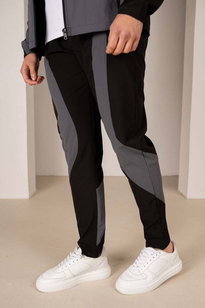 Premium Technical V2 Panelled Pants - Black