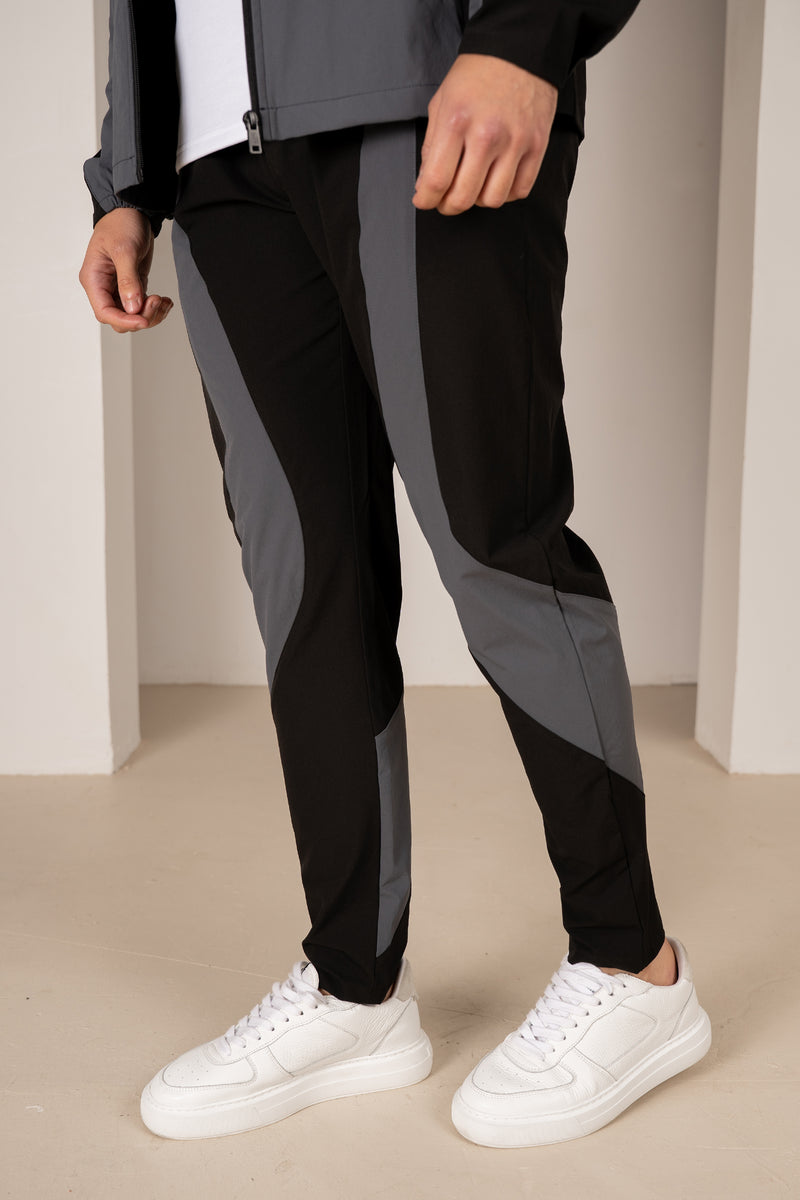 Premium Technical V2 Panelled Pants - Black