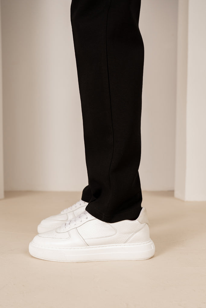 Pintuck Interlock Jogger - Black