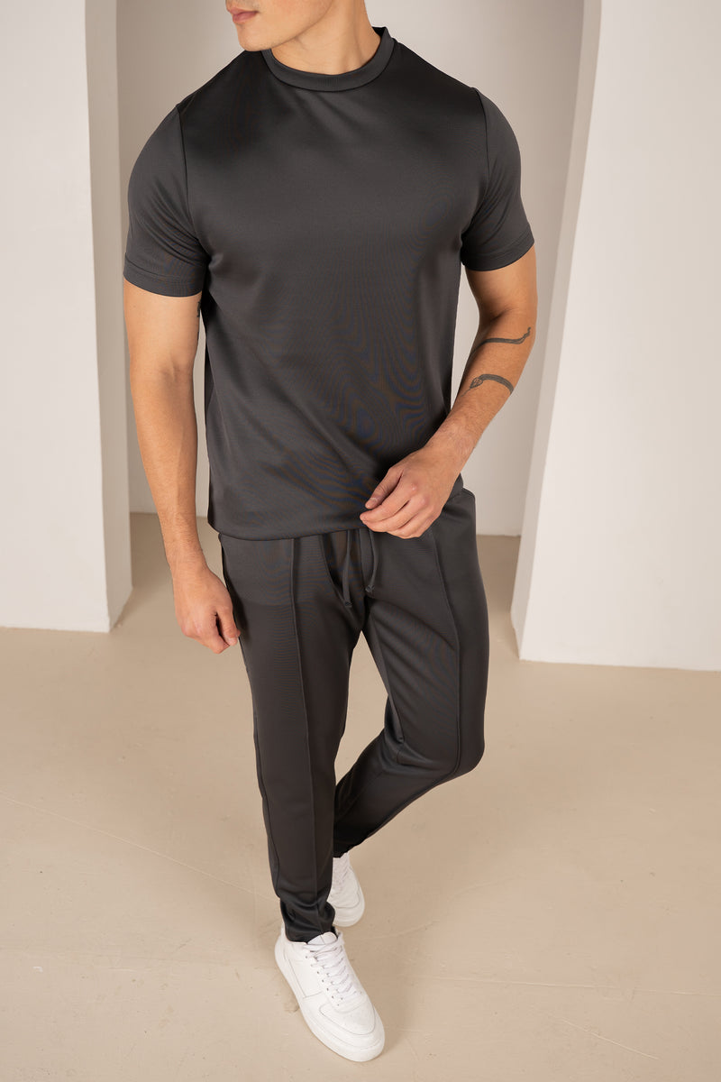 Premium Scuba Slim Fit T-Shirt - Charcoal (SS)