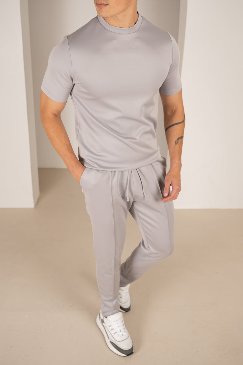 Premium Scuba Slim Fit T-Shirt - Grey (SS)