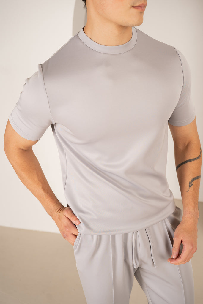 Premium Scuba Pintuck Joggers - Grey