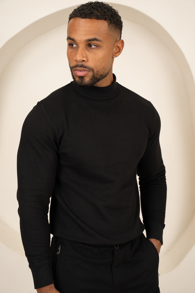 Signature Crew Neck Sweatshirt - Black