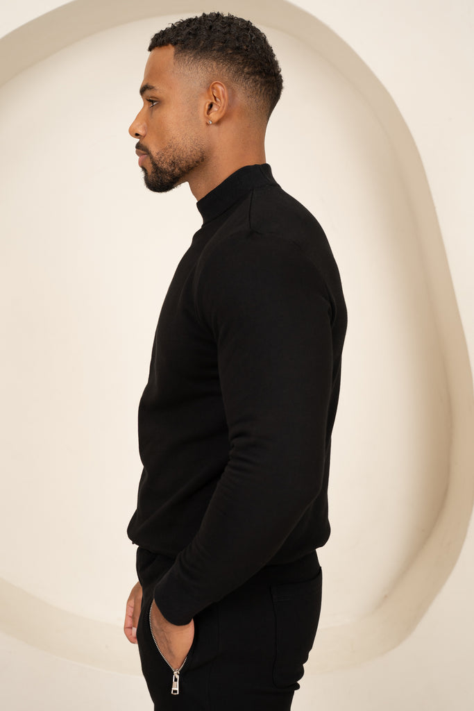 Signature Crew Neck Sweatshirt - Black