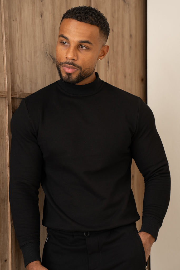 Signature Crew Neck Sweatshirt - Black