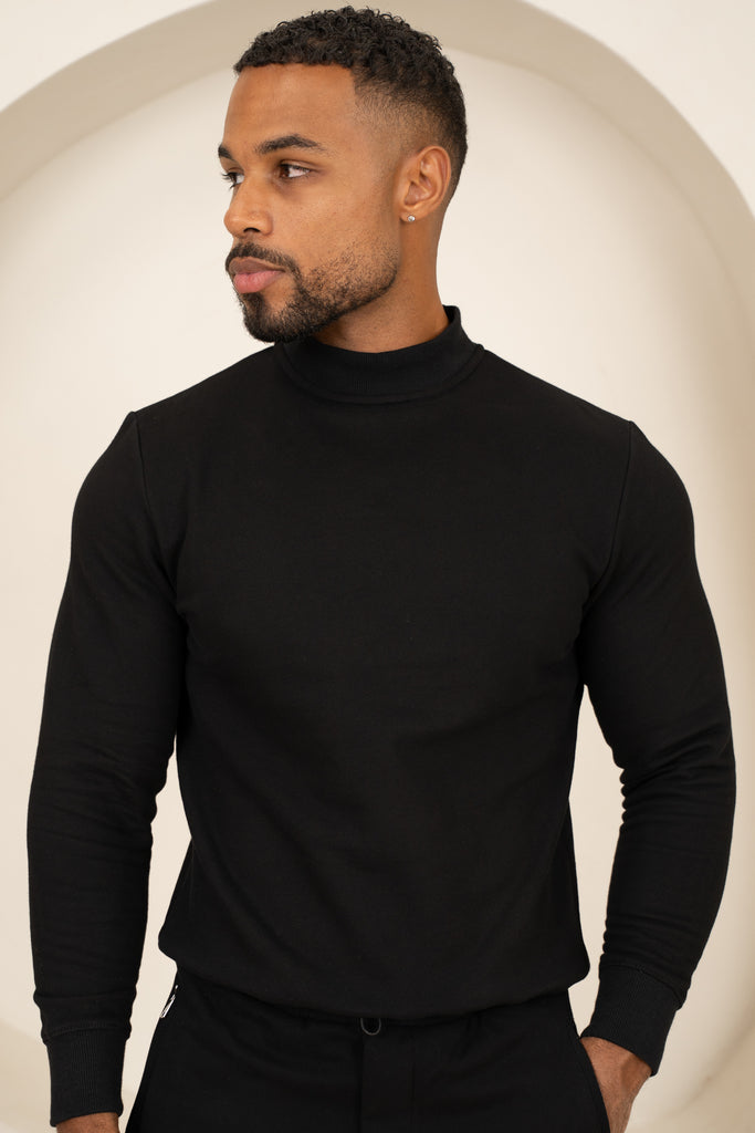Signature Crew Neck Sweatshirt - Black