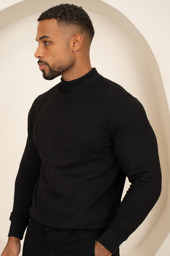 Signature Crew Neck Sweatshirt - Black